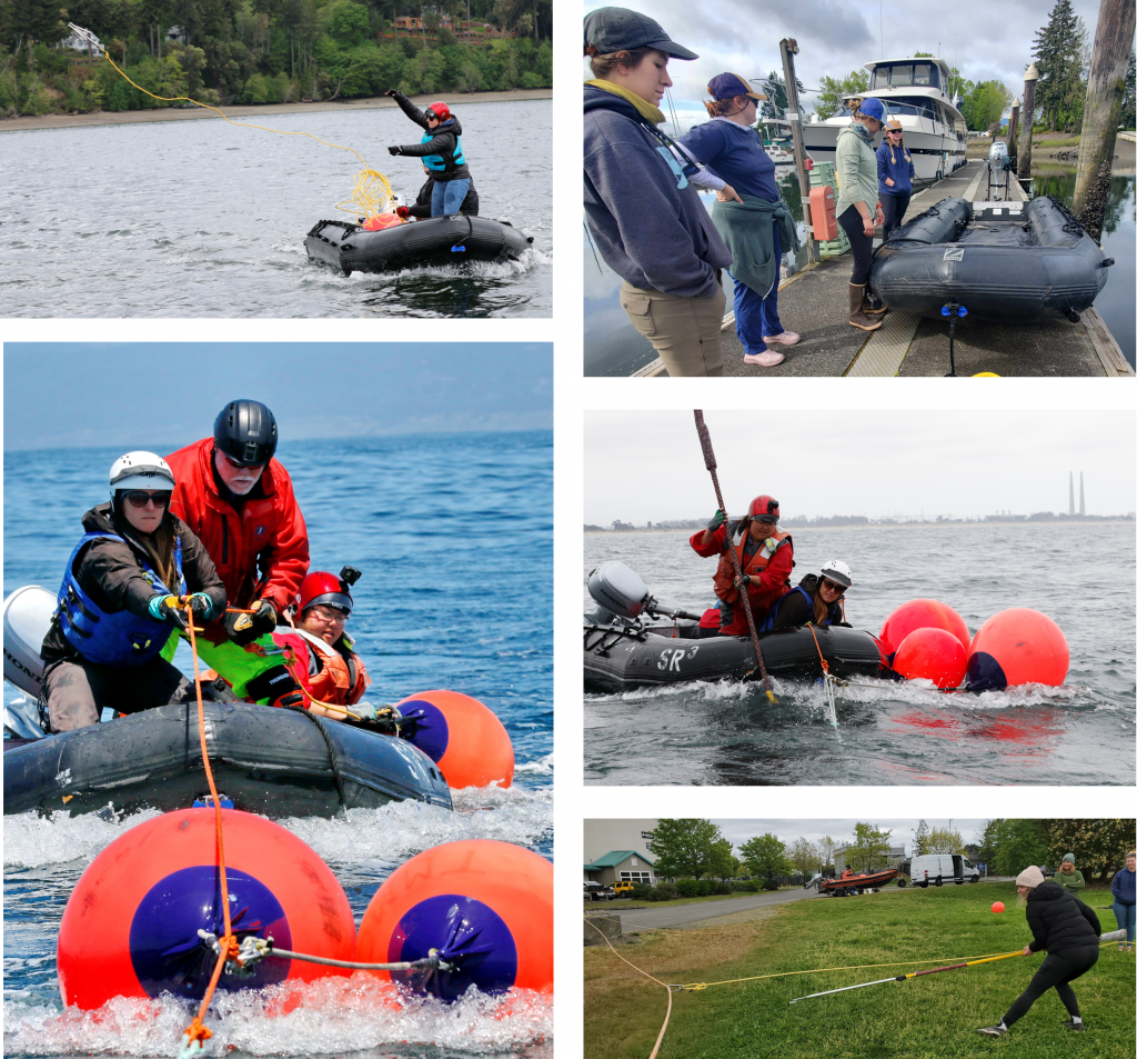 whale entanglement response training, 2024-2025, disentanglement, authorized response team, Washington, California